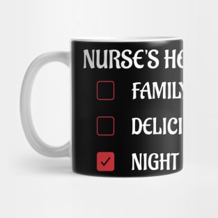 Nurse Christmas Night Shift Mug